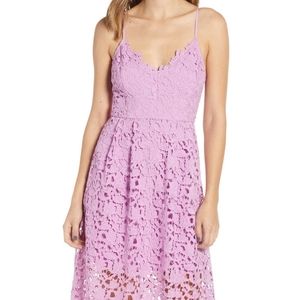 Astr Lace Midi Drres in Bright Orchid NWOT Size L